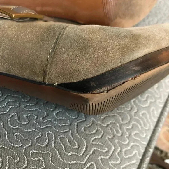 Franco Sarto Sabelle Ankle Stiletto Suede Booties - Picture 7 of 12